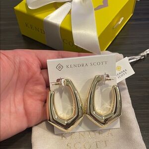 Kendra Scott Gold Geometric Hoop Earrings
